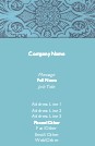Ornamental Medallion Full Colour Business Cards