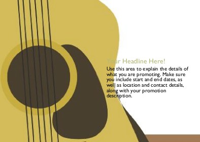 Well Strummed Full Colour Standard Sized Postcards