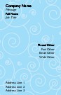 White Swirls Full Colour Business Cards