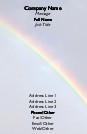 Rainbow in the Sky Full Colour Magnetic Business Cards