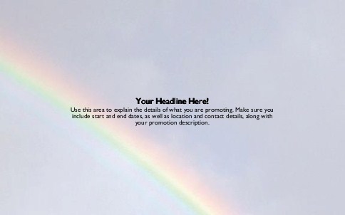 Rainbow in the Sky Full Colour Oversized Postcards
