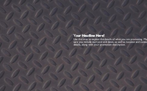 Dark Diamond Plate Full Colour Oversized Postcards