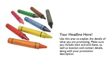 Colourful Crayons Full Colour Standard Sized Postcards