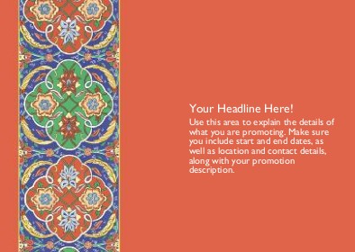 Eastern Inspired Full Colour Standard Sized Postcards