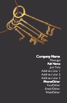 Antique Keys Full Colour Business Cards