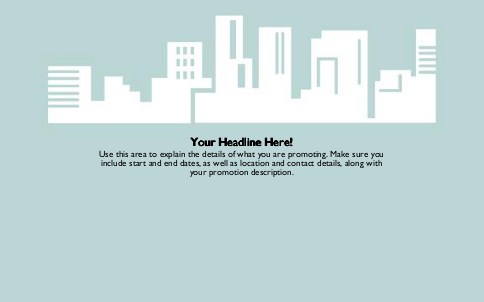 City Skyline Full Colour Oversized Postcards