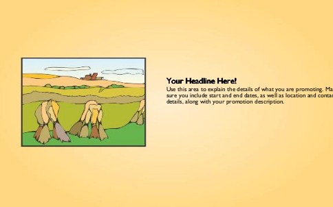 Hay Field Full Colour Oversized Postcards