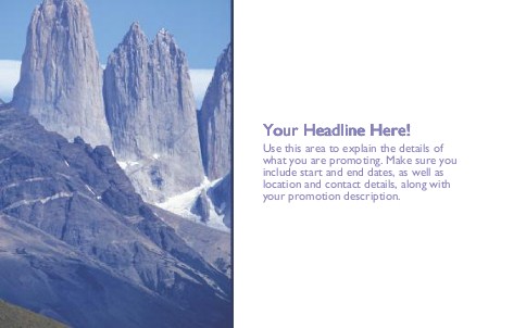 Majestic Mountains Full Colour Oversized Postcards