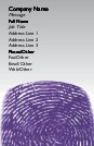 Fingerprint Full Colour Magnetic Business Cards