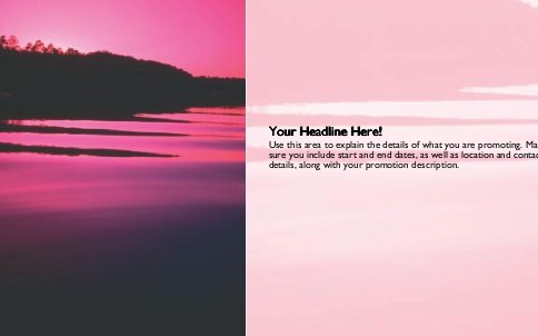 Stunning Sunset Full Colour Oversized Postcards