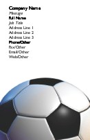Football Full Colour Business Cards