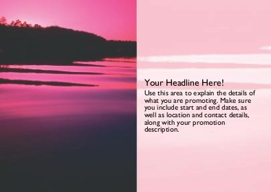 Stunning Sunset Full Colour Standard Sized Postcards