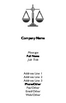 Fair and Just Recycled Business Cards