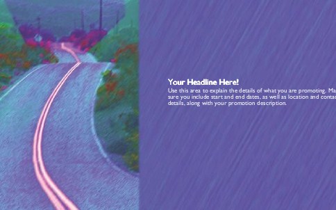 Winding Road Full Colour Oversized Postcards