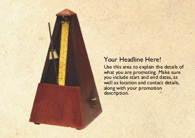 Metronome Full Colour Standard Sized Postcards