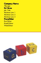Playtime Fun Full Colour Business Cards