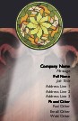 Round Stained Glass Window Full Colour Magnetic Business Cards