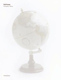 Globe on a Stand Compact Note Pads