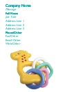 Baby Teether Recycled Business Cards
