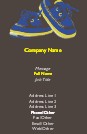 Blue Baby Shoes Recycled Business Cards