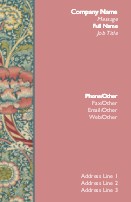 Fancy Floral Full Colour Business Cards