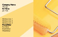 Yellow Paint Full Colour Business Cards
