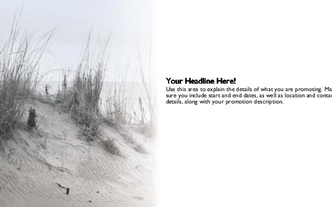 On the Dunes Full Colour Oversized Postcards