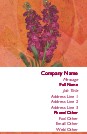Beautiful Flowers Full Colour Business Cards