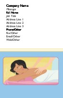 Therapeutic Massage Full Colour Business Cards