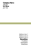 Green Line Recycled Business Cards