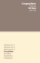 Brown and Cream Full Colour Business Cards