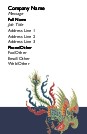 Exotic Bird Full Colour Business Cards