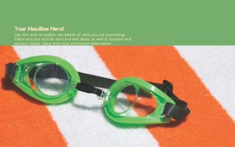 Green Goggles Full Colour Oversized Postcards
