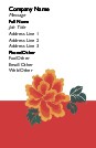 Orange Blossom Full Colour Business Cards