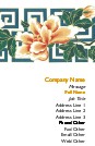 Trellised Flower Full Colour Business Cards