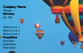 Colourful Hot Air Balloons Recycled Business Cards