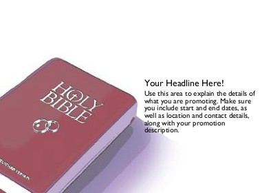 Red Holy Bible Full Colour Standard Sized Postcards