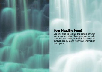 Waterfall Full Colour Standard Sized Postcards
