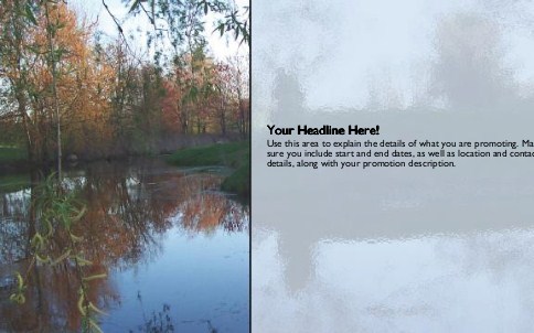 Tranquil Autumn Full Colour Oversized Postcards