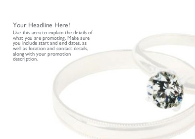 Ring Bling Full Colour Standard Sized Postcards