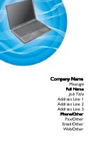 Laptop Computer Full Colour Business Cards