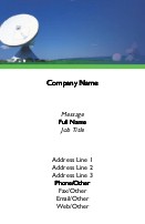 Sky Signal Recycled Business Cards