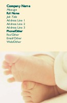 Babies' Feet Recycled Business Cards