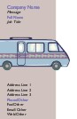 Flowered Winnebago Full Colour Business Cards