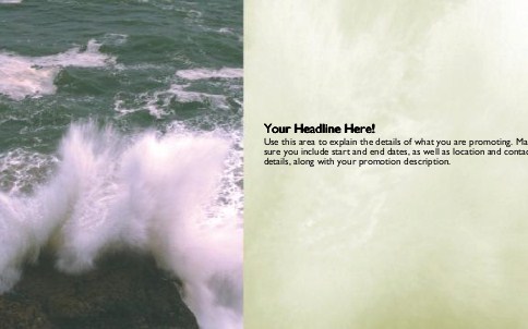 Roaring Waters Full Colour Oversized Postcards