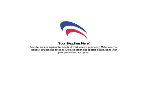 Red and Blue Swoosh Full Colour Oversized Postcards