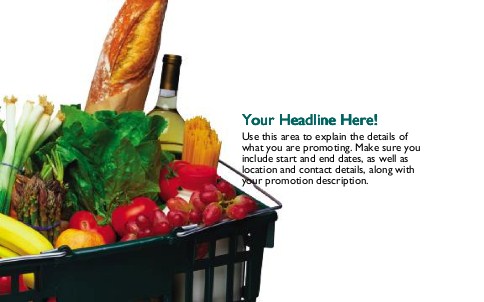 Food Group Friendly Full Colour Oversized Postcards