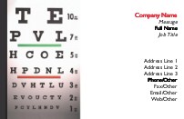 Eye Chart