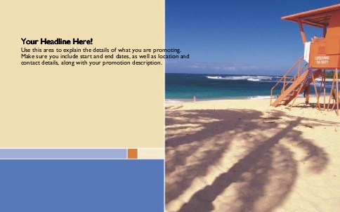 Beach Safety Full Colour Oversized Postcards