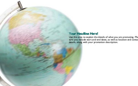 Spin the Globe Full Colour Oversized Postcards